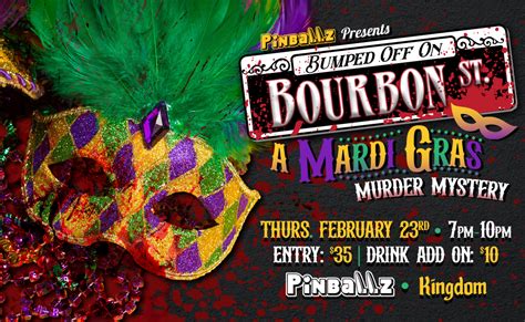 Fat Tuesday Mardi Gras Murder Mystery Party: Bumped Off On Bourbon ...