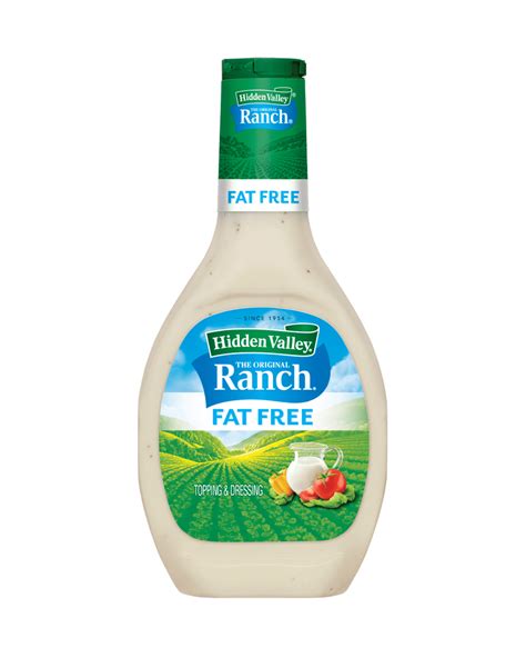 Fat free ranch. Nutritional Information ... *The % Daily Value (DV) tells you how much a nutrient in a serving of food contributes to a daily diet. 2,000 calories a day is used ... 