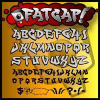 FatCap Font Family - Graffiti Fonts