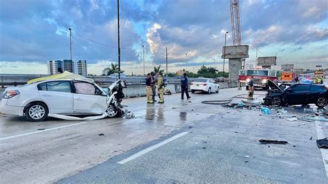 Fatal Miami car accident sends 4 to hospital; 1 killed