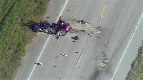 A three-vehicle crash in Okeechobee County killed a man and a 7-