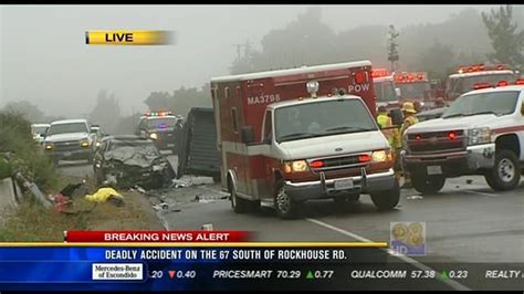 Fatal accident on highway 67 today california. .  ...