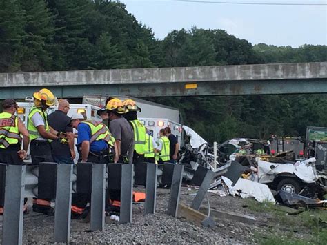 UPDATE 5:29 p.m.: One of the two tractor-trailers that crashed on I-77 in Carroll County has been cleared, according to VDOT. Authorities said one happened at mile marker 12.8, and mile marker 15 .... 