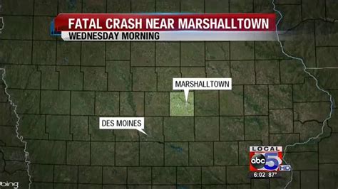 Fatal car accident in marshalltown today.  McCann was operating one of F...