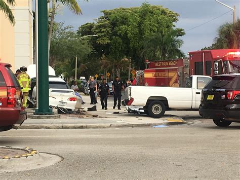 Fatal car accident west palm beach today. According to FHP's crash report, a 69-year-old man was driving a 2017 white Ford F450 truck, identified as an FDOT Severe Incident Response vehicle. The truck … 