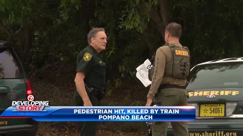 Fatal train-pedestrian collision in Pompano Beach under investigation