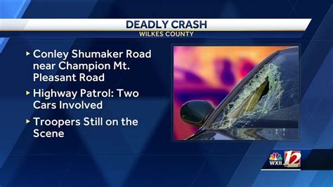 Fatal wreck wilkes county.  &mdash; A Durham couple died Monday morning, Nov.  She was 53 year...