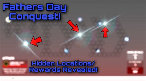 Hidden Rewards on Jackie Robison's Conquest Day Map.
