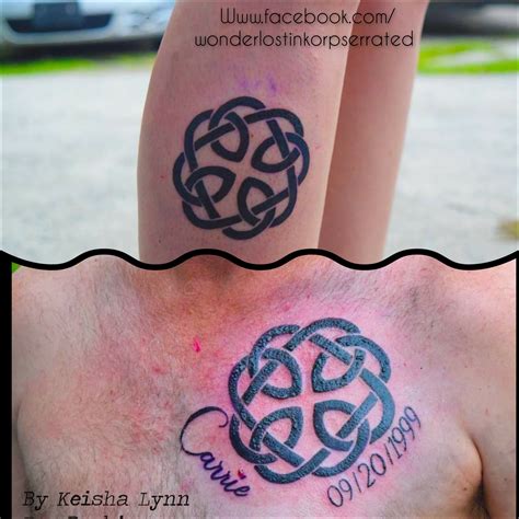 Father daughter celtic knot tattoo meaning. father, mother, child. Today, the symbol is still used, and depending on the person or practice, all of the above mentioned meanings still ring true. However, ... 