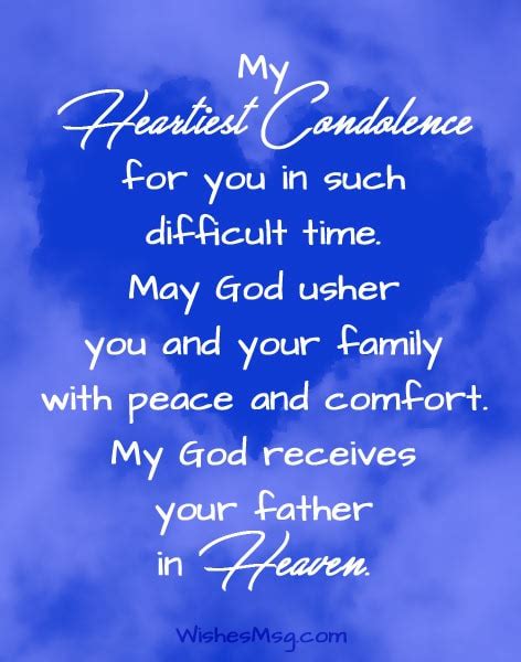 Father death message.  Mar 7, 2024 · Use these Condolence Messages on...