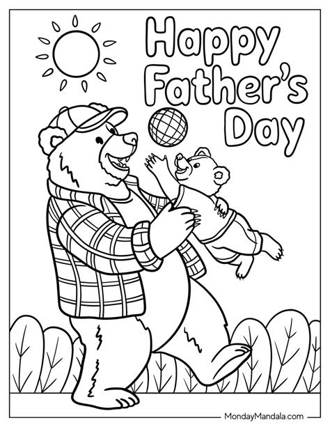Fathers Day Coloring Shee