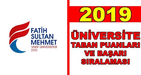 Fatih üniversitesi başarı sıralaması