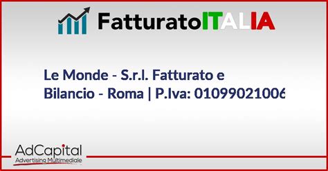 Fatturato Magica Luna S.r.l. Roma (RM) - CompanyReports.it