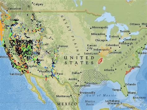 An online map of United States Quaternary faults (faults active in the last 1.6 million years which places them within the Quaternary Period) is available via the Quaternary Fault and Fold Database. There is an interactive map application to view the faults online and a separate database search function.. 