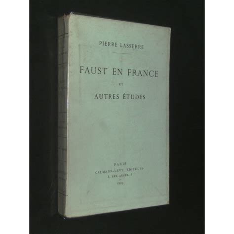Faust en france et autres études. - Frederick douglass advanced placement study guide answers.