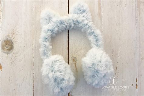 Faux Fur Ear Warmers AllFreeCrochet.com