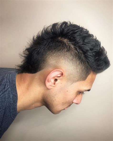 Feb 21, 2024 · Faux Hawk Mullet Hairdo. Photo @dynasty_barbers. ... Bald Fade Boys Mullet. Photo @erickgomezz1. Going extreme with a bald fade on the sides does sound a bit risky.