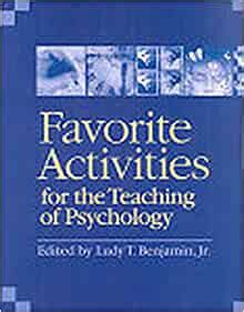 Favorite activities for the teaching of psychology activities handbook for the teaching of psychology. - Holt science and technology physical science textbook.