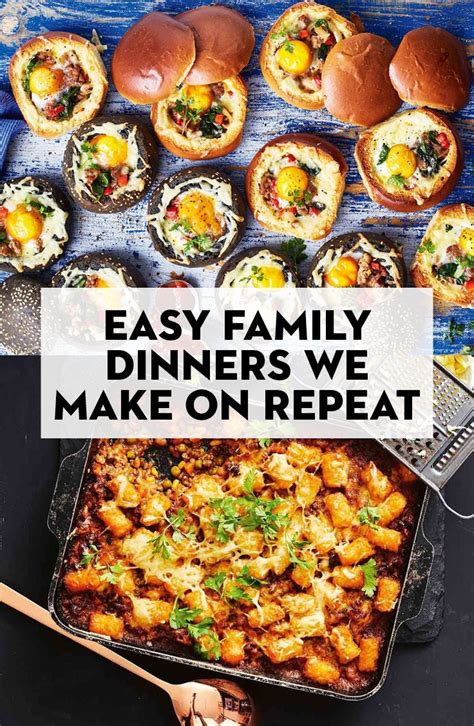 Favorite family recipes. Home. Recipes. Easy Family-Favorite Recipes. Save Collection. Get the whole family in the kitchen to make these simple, delicious meals and snacks that are perfect for … 