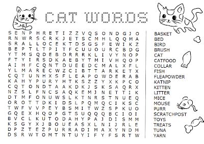 Favour in Fun Cat Word Search