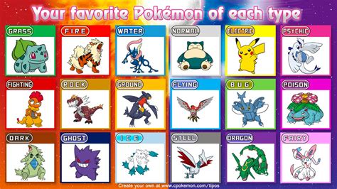 Our "favorite Pokémon of each type" image generator is now available in English!. 