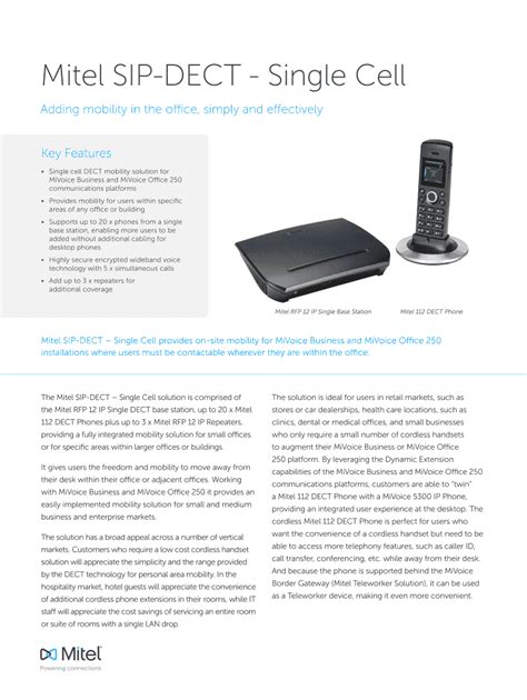 Fax Scenarios - Mitel