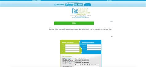 Fax software.  An online fax service allows users to send and receive f...