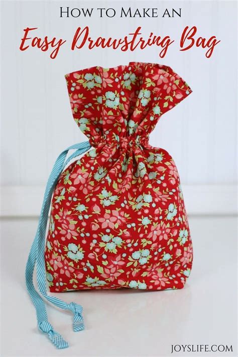 Faye Daily How To Make A Simple Drawstring Bag