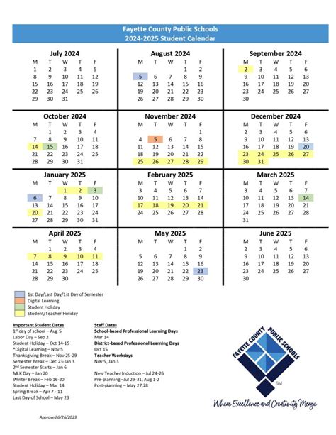 Fayette County Public Schools / Calendar