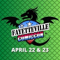 Apr 28, 2024 · Sunday-Fayetteville Comic Con Spring 2024. Sun • Apr 28 • 10:00 AM Crown Expo, Fayetteville, NC. Important Event Info: Ticket prices include a 7% sales tax. more. 