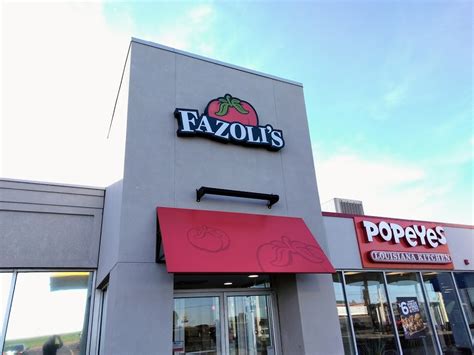Fazolis hours. Visit your local Fazoli's Restaurant at 9515 Kingston Pike, in Knoxville, TN for Italian fast food. Menu offerings include freshly prepared pasta entrees, sandwiches, salads, pizza and desserts – along with our unlimited signature garlic breadsticks. We’re proud to be able to serve you for dine-in, drive-thru, takeout and delivery. 