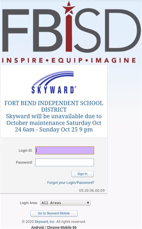 Family Access: Fort Bend ISD Student Password Information To find your student’s password information: 1. Log into Family Access. a) egin by going to the B Fort Bend ISD Home Page. b) Select Skyward - Family Access, located at the bottom of your screen. c) Select Login to Family Access. d) Enter your Login ID and Password of the Guardian on . 