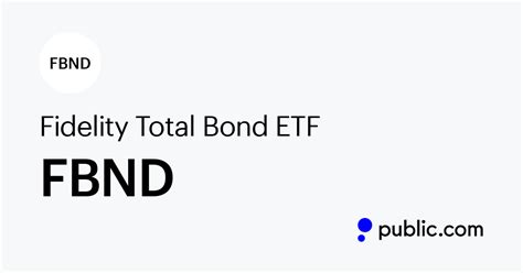 Fbnd etf. Things To Know About Fbnd etf. 