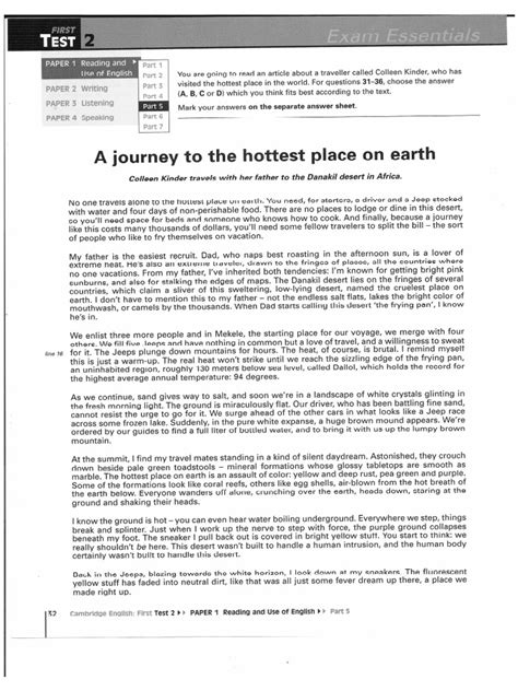 Fce 2 pdf.  Click the PDF the icon at the bottom of each test page.  B.  Hier...