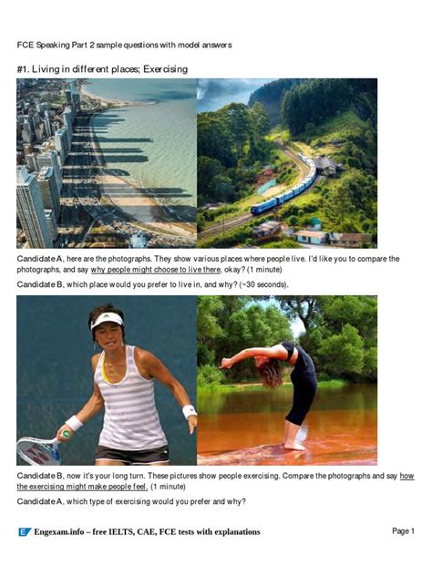 Fce speaking exam pdf.  The speaking section is divided into These sample tests have ...