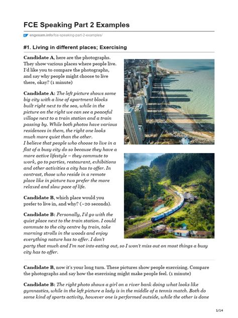 Fce speaking part 2.  Get expert tips and advice to improve your performance.  Ca...