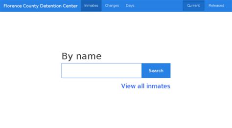 To search for an inmate in the Florence County Detention Center, review their criminal charges, the amount of their bond, when they can get visits, or even view their mugshot, go to the Official Jail Inmate Roster, or call the jail at 843-665-9944 for the information you are looking for. You can also look up an Offender's Criminal Court Case .... 