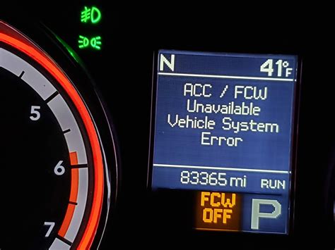 Fcw off meaning. Once the AC has been on for a while, it should allow the FCW/LDW system to turn back on. Otherwise, the FCW/LDW lights will always come on if there is a check-engine light or other drivetrain issue. In that case, it is just a red herring. (used to get you to go to the dealer faster to get it checked out) -Charlie. 
