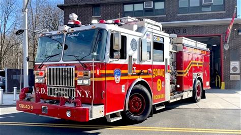exclusive catch of fdny squad 41 using rumbler siren first video of a rumbler siren on a firetruck.. 