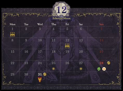 Fe3h Calendar