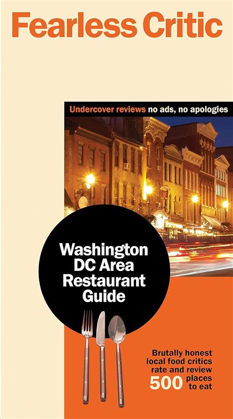 Fearless critic washington dc area restaurant guide by robin s goldstein. - Lg ld 12a series lavavajillas manual de servicio.
