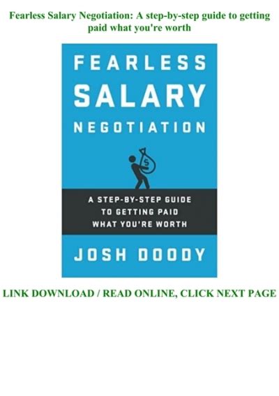 Fearless salary negotiation a step by step guide to getting paid what youre worth. - Negocios en red la guía de supervivencia 1ª edición.