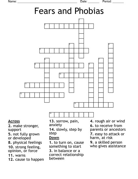  Use the “Crossword Q & A” community to ask for help. If you haven't solved the crossword clue Greatly fears yet try to search our Crossword Dictionary by entering the letters you already know! (Enter a dot for each missing letters, e.g. “P.ZZ..” will find “PUZZLE”.) . 