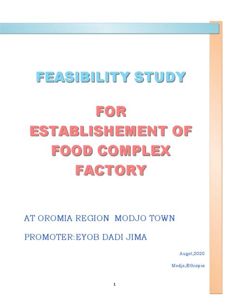 Feasibility study on food canteen.  It has created the problem of students wait...