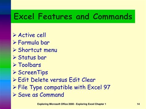 Features And Commands