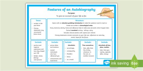 Features of an autobiography ks2