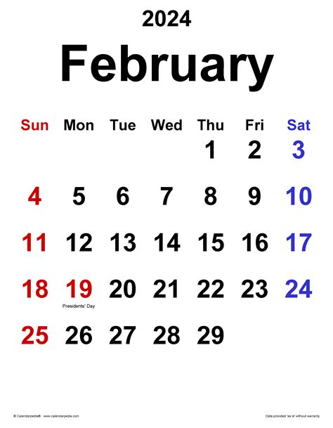 February 2 Calendar