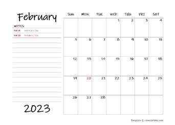February 2023 Calendar Word Doc Get Calender 2023 Update