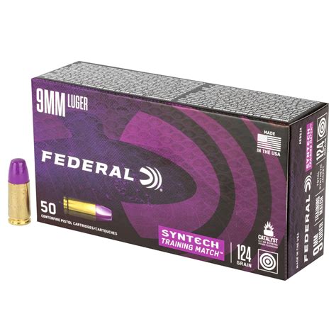 Federal American Eagle Syntech Training Match 9mm …