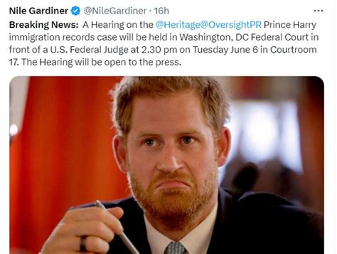 Federal Court to hear challenge over Prince Harry's U.S. Visa following drug use admission